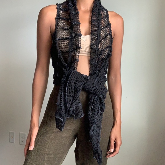 Black net Blouse - Picture 2 of 4